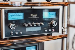 Amplificateur McIntosh avec VU-mètres vintage